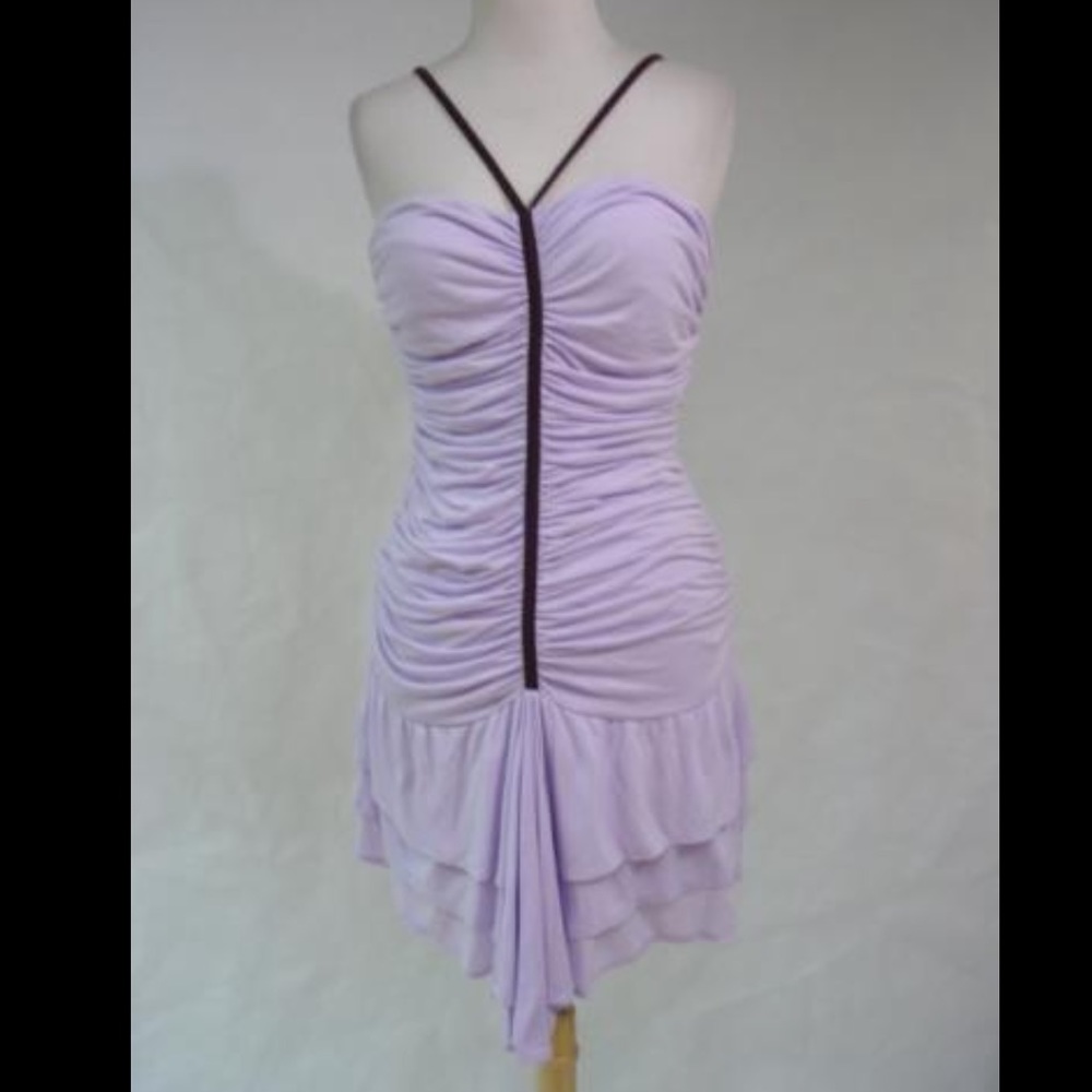 Sass & Bide Lilac Mini Dress Y2K authentic vintage NWT ruffle mini Paris Hilton